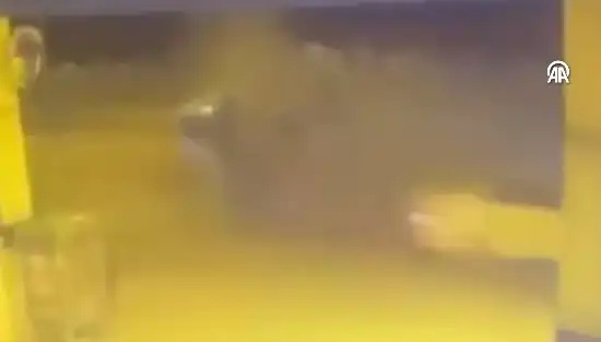 Gaziantep'te Feci Kaza! Kafa Kafaya Çarpışma Anları Güvenlik Kamerasında