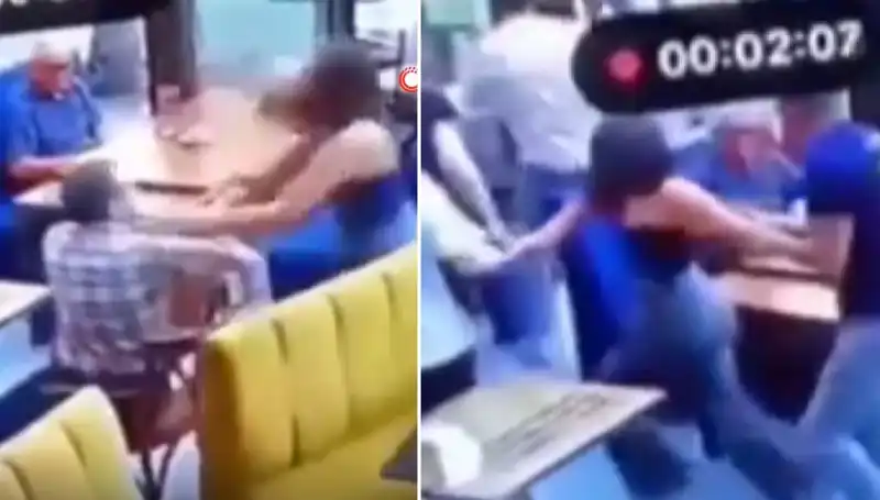Garsona Tokat Atan Müşteri, Gördüğü Dayakla Şok Oldu!