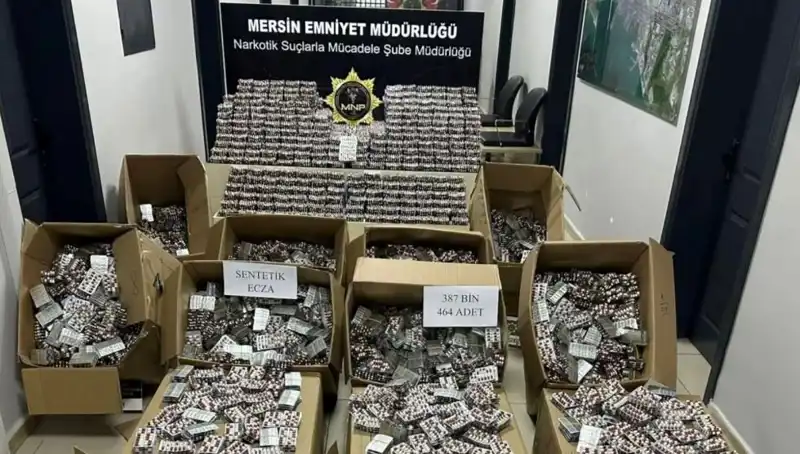 Mersin’de Tarihin En Büyük Uyuşturucu Hap Operasyonu Gerçekleşti
