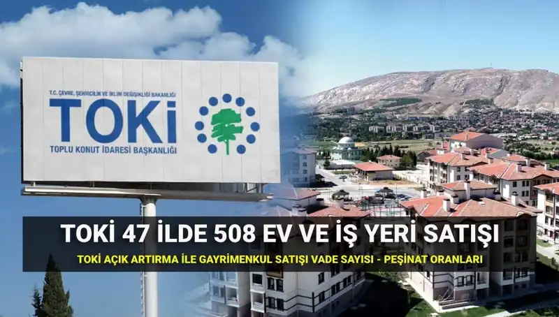 TOKİ 508 Konut ve İş Yeri Açık Artırmasına Hazır: Ayrıntılar ve Saatler